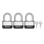 Master Lock Elite™ Laminated 45mm Padlock - 38mm Shackle (Pack of 3)