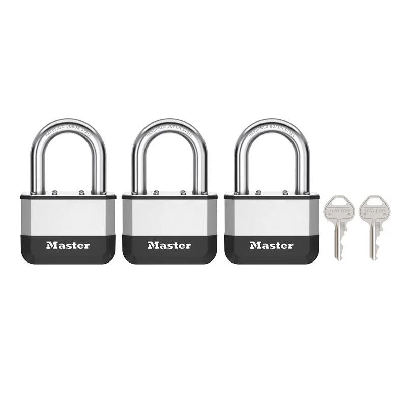 Master Lock Elite™ Laminated 45mm Padlock - 38mm Shackle (Pack of 3)