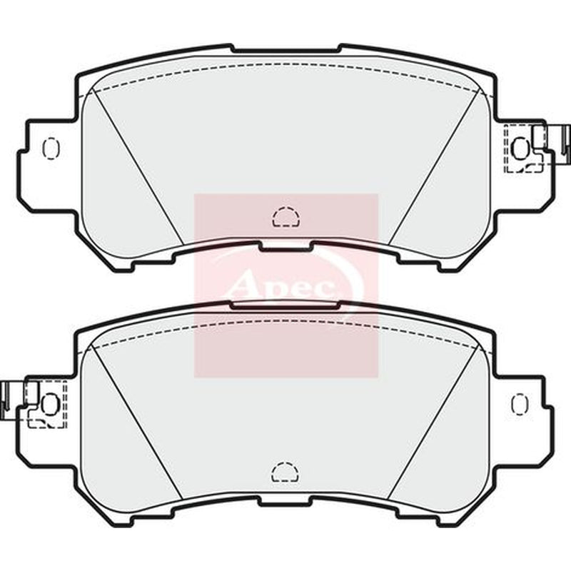 Apec Rear Brake Pad Set PAD1916