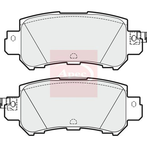 Apec Rear Brake Pad Set PAD1916