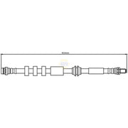 NAPA Brake Hydraulic Hose Line Front NBH1237