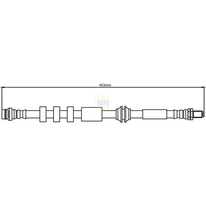 NAPA Brake Hydraulic Hose Line Front NBH1237