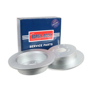 Borg & Beck 2 x Solid Rear Brake Discs BBD4672