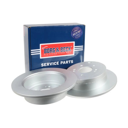 Borg & Beck 2 x Solid Rear Brake Discs BBD4672