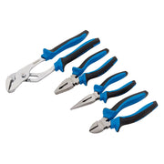 Draper Soft Grip Pliers Set 4 Piece Carbon Steel