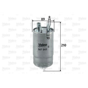 Valeo Fuel Filter Element 587543