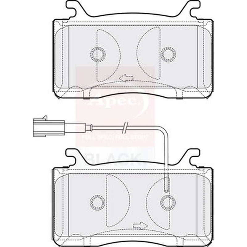 Apec Front Brake Pad Set PAD2206B