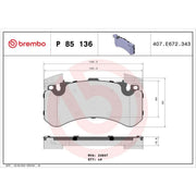 Brembo 4 x Front Brake Pad Set P85136