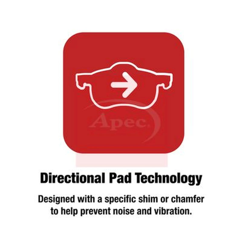 Apec Rear Brake Pad Set PAD1733