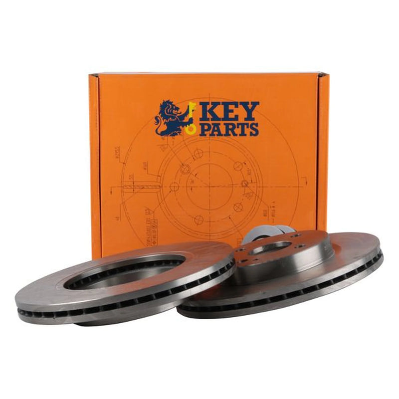 Key Parts 2 x Vented Front Brake Discs KBD4700