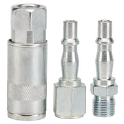 Draper Air Line Coupling Set 1/4" BSP 3 Piece