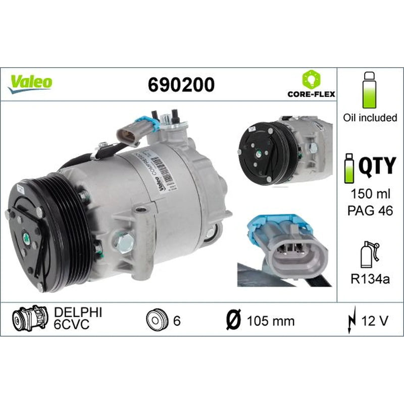 Valeo Air Conditioning Compressor 690200
