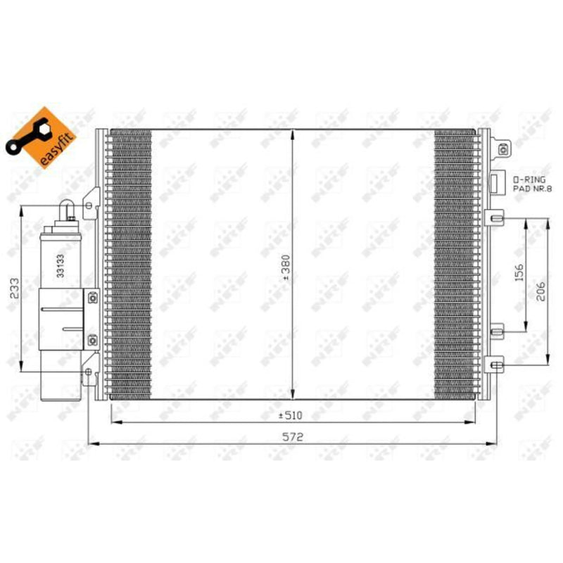 NRF Air Conditioning Condenser 35967