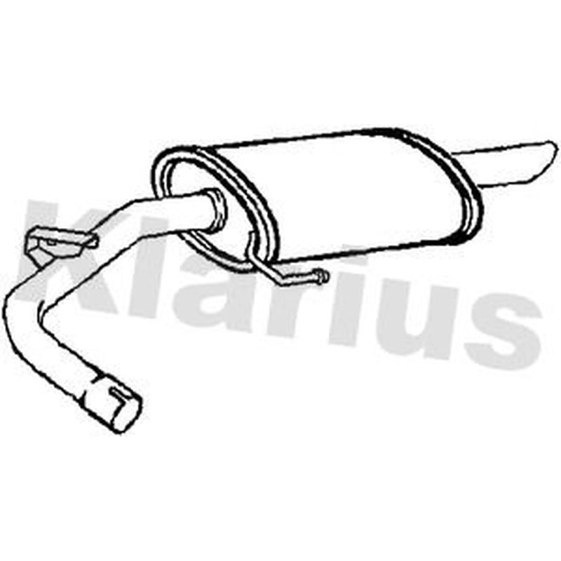 Klarius Box With Tail Pipe Rear BM389A