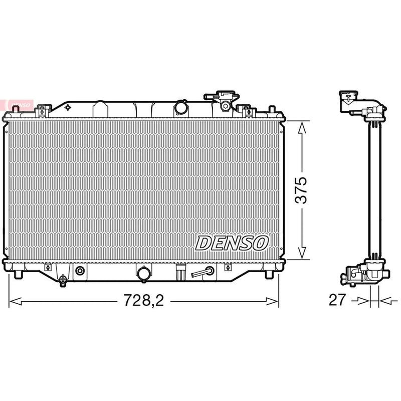 Denso Engine Radiator DRM44044