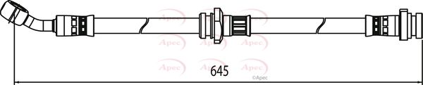Apec Brake Hydraulic Hose Line Front Left