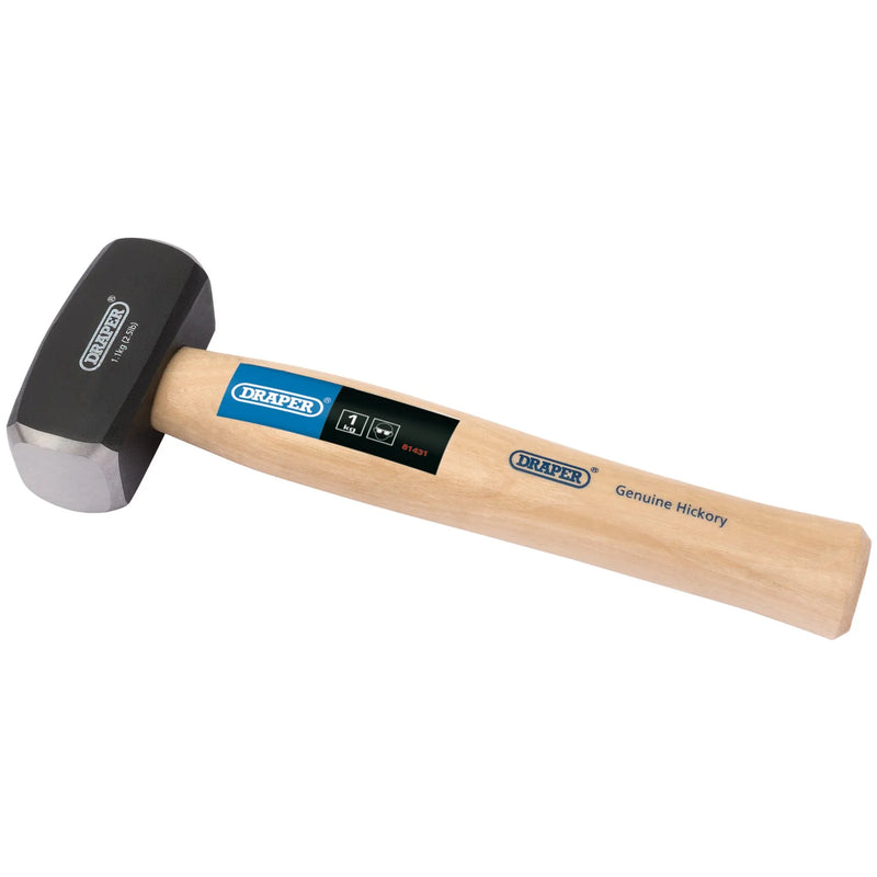 Draper Club Hammer 1kg/2.2lb Hickory Shaft Polished Face