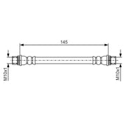 Bosch Brake Hydraulic Hose Line inner 1 987 481 A06
