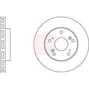 Apec 2 x Vented Front Brake Discs DSK2574