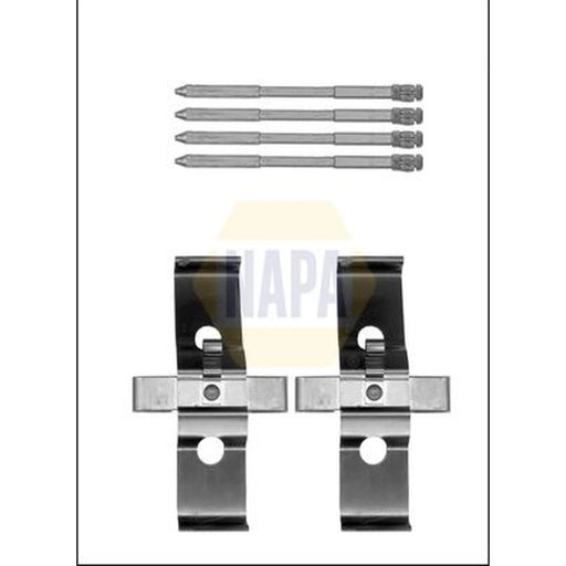 NAPA Brake Pad Accessory Fitting Kit Front NFK1180