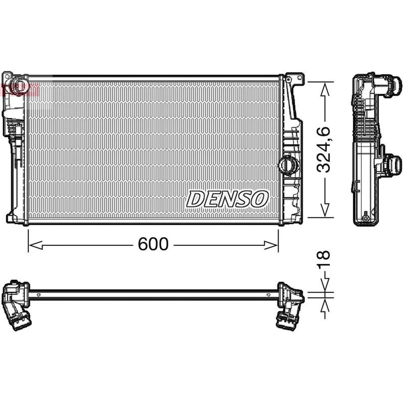 Denso Engine Radiator DRM05017