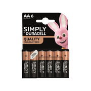 Duracell Simply Batteries AA x 6 S18450 - S18450