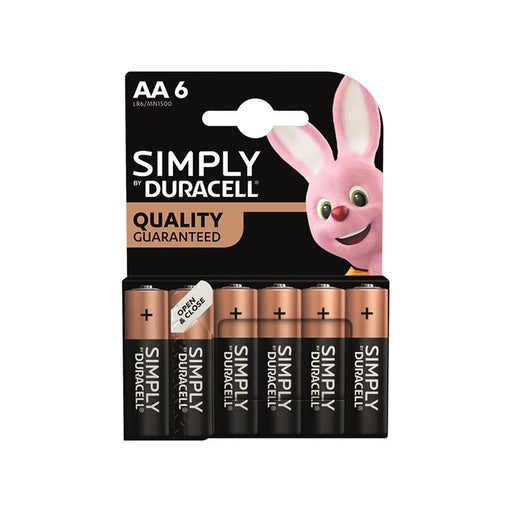 Duracell Simply Batteries AA x 6 S18450 - S18450