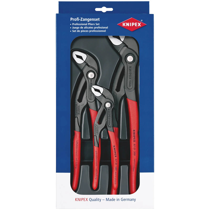 KNIPEX Cobra® Set 3 Parts 180/250/300mm Water Pump Pliers