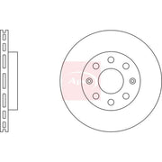 Apec 2 x Vented Front Brake Discs DSK2252