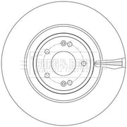 Borg & Beck 2 x Vented Front Brake Discs BBD6244S