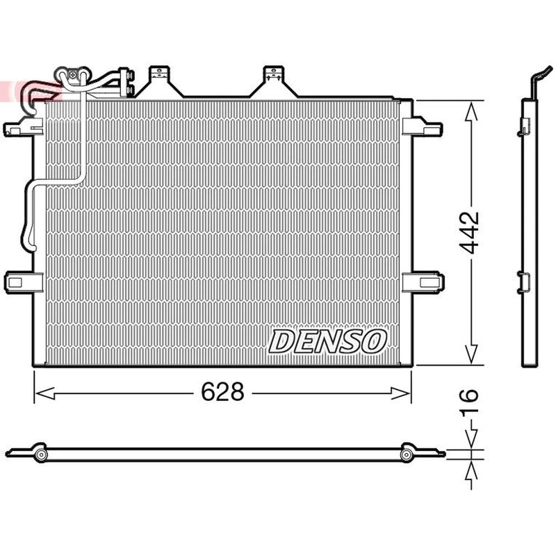 Denso Air Conditioning Condenser DCN17018