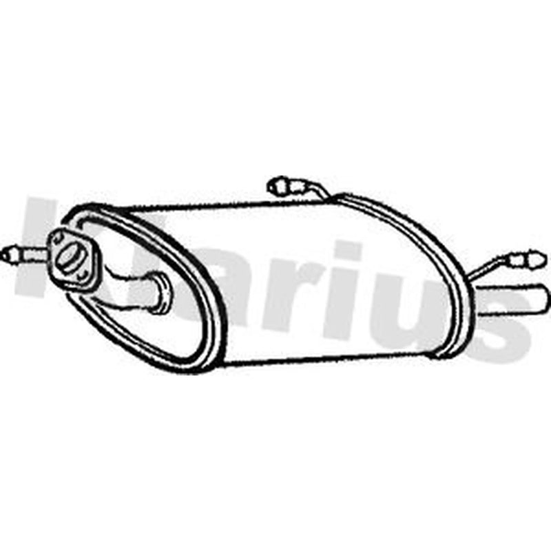 Klarius Box With Tail Pipe Rear DN438M