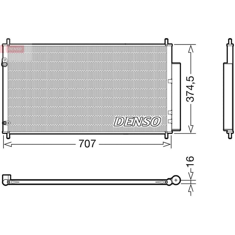 Denso Air Conditioning Condenser DCN40025
