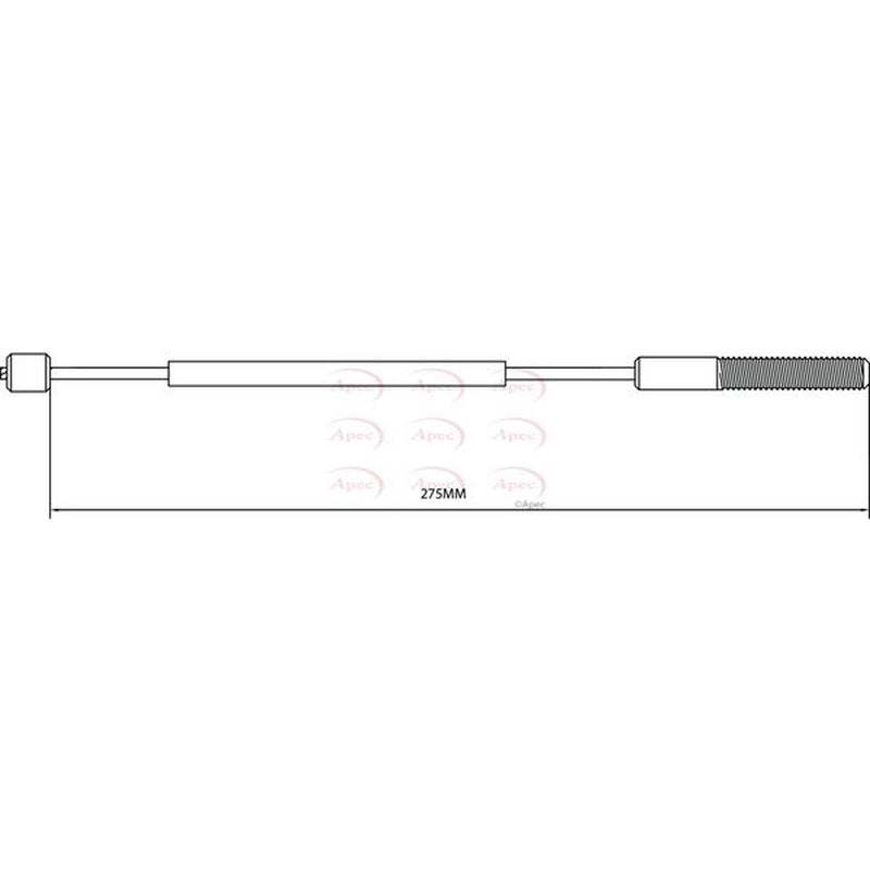 Apec Handbrake Cable Front CAB1390