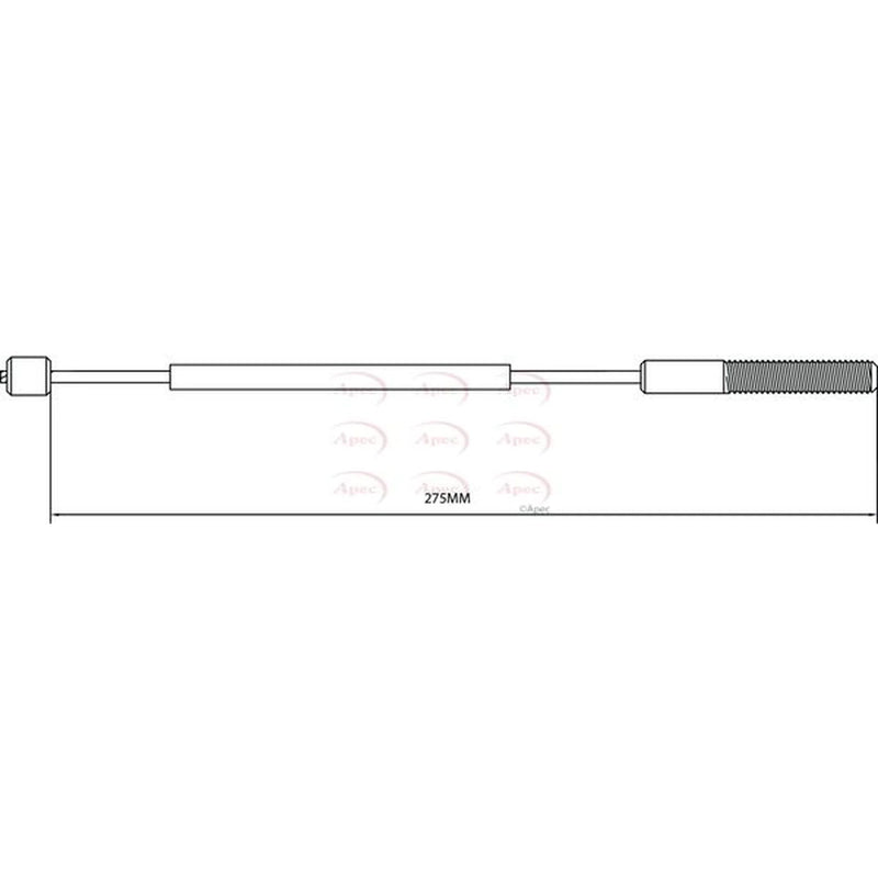 Apec Handbrake Cable Front CAB1390