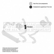 First Line Intercooler Turbo Charge Air Hose FTH1503
