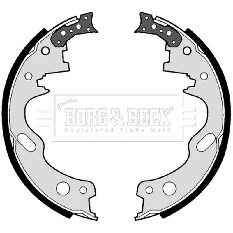 Borg & Beck Brake Shoe Set Axle Kit BBS6186