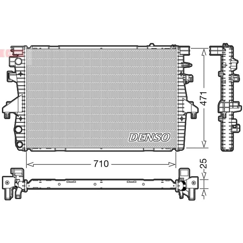 Denso Engine Radiator DRM32039