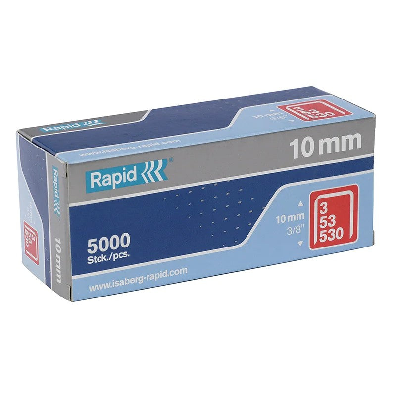 Rapid 53/10B 10mm Galvanised Staples (Box 5000) - 11858810