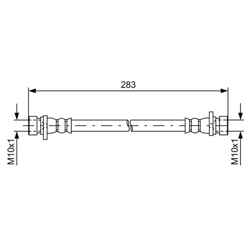 Bosch Brake Hydraulic Hose Line Right 1 987 481 620