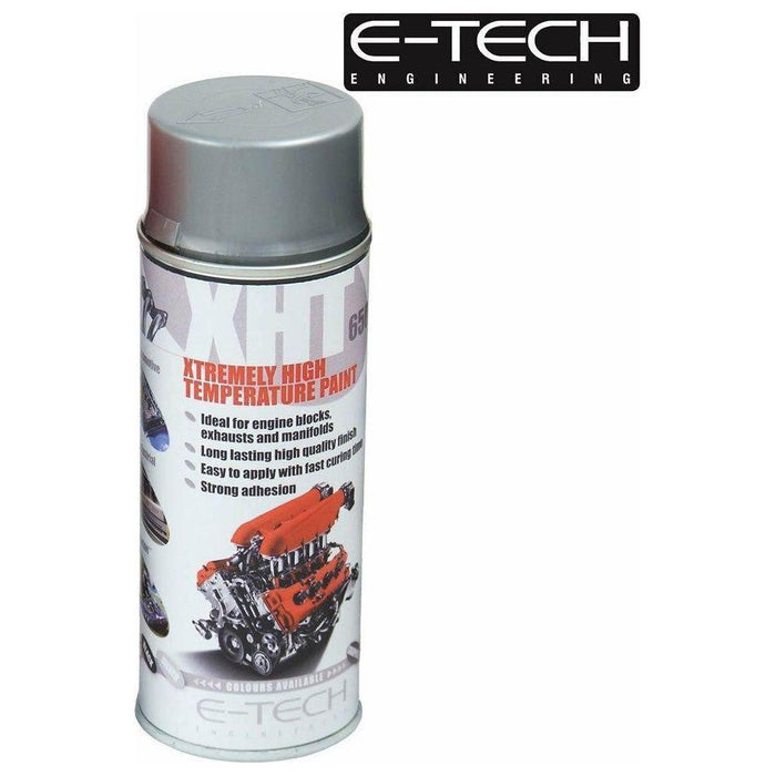 SILVER E-Tech 400ml Extremely High Temperature Paint XHT VHT Exhaust E-Tech  - Town Parts
