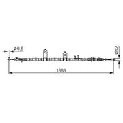 Bosch Handbrake Cable Rear 1 987 482 855