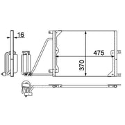 Mahle Air Conditioning Condenser AC 226 000P