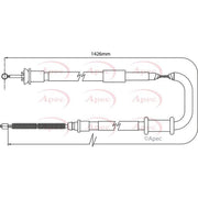 Apec Handbrake Cable Left Rear CAB1094