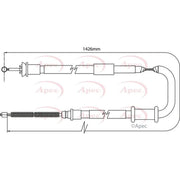 Apec Handbrake Cable Left Rear CAB1094
