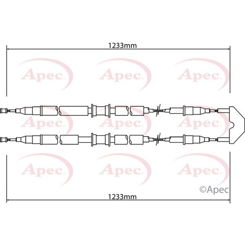 Apec Handbrake Cable Centre CAB1464