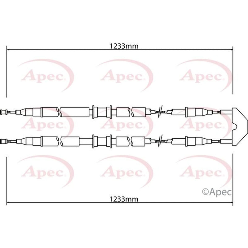 Apec Handbrake Cable Centre CAB1464