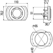 Hella Interiorlamp MD9-31 2JA Interior 2JA 343 700-051 2JA 343 700-051