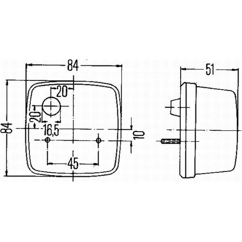 Hella Direction Indicator Light Right 2BA 003 014-111