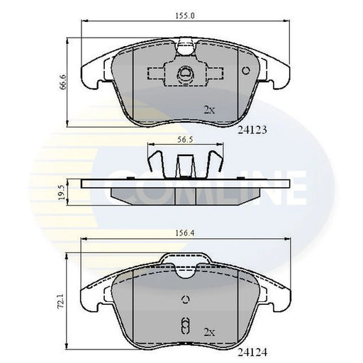 Comline Front Brake Pad Set CBP01591